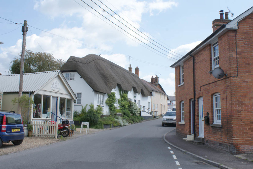 The pretty village of Netheravon, Wiltshire